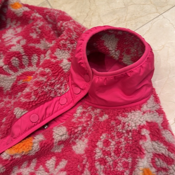 Free people movement hit the slopes button up fleece jacket hot pink xs - Picture 5 of 8